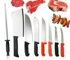 butcher knives and chef's knives